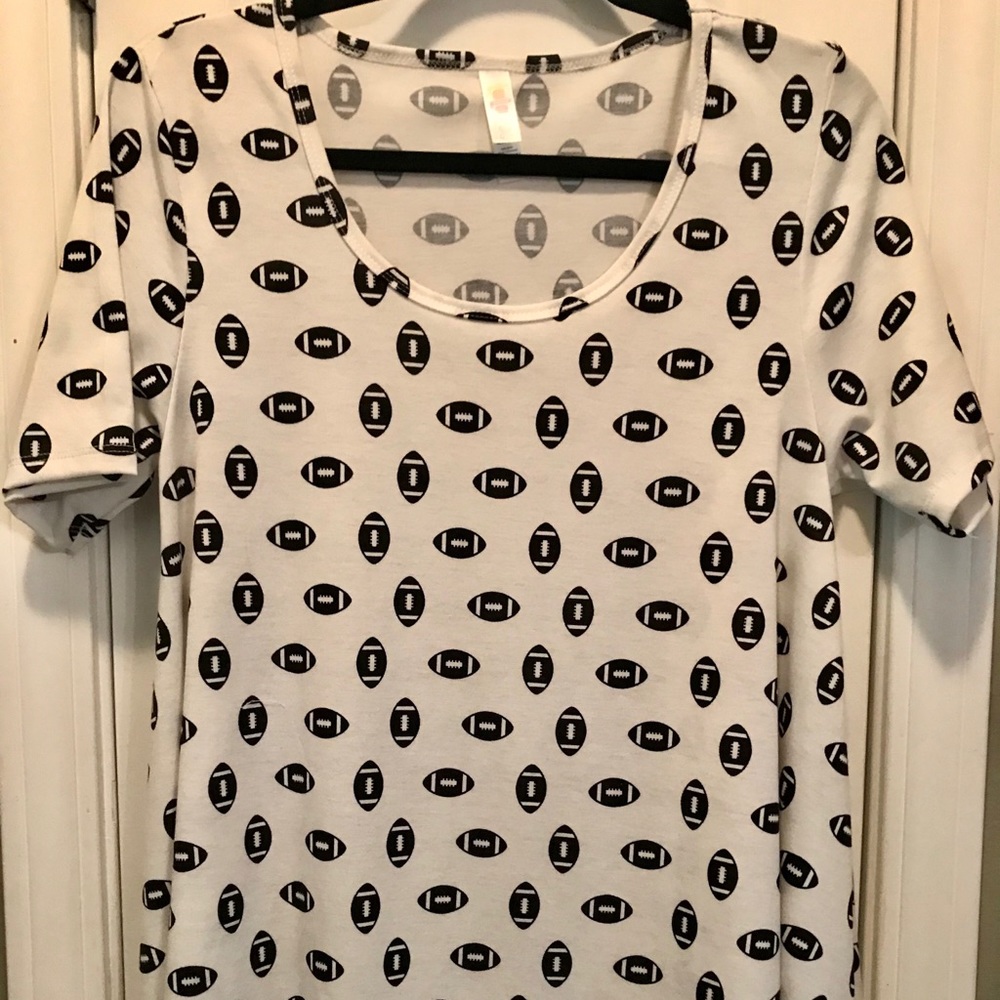 Lularoe Football Perfect-T - NWOT